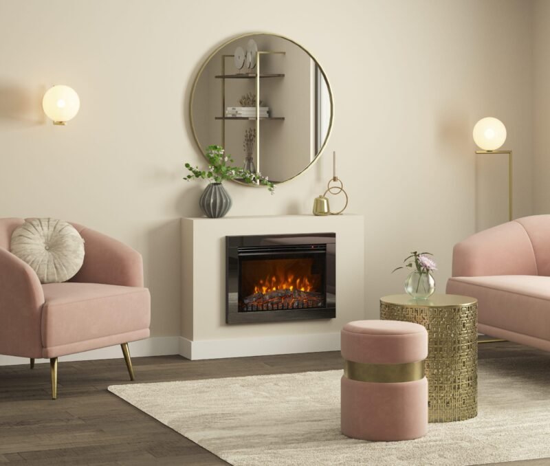 Adali Inset Wall Mounted Electric Fire - Image 4