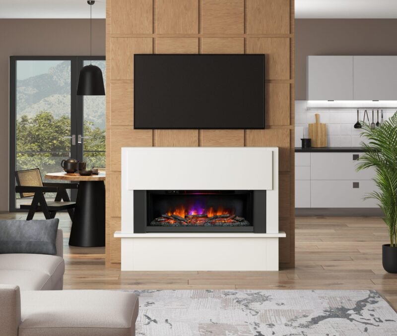 Flare Fairview Timber Electric Fireplace