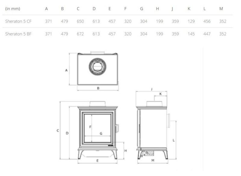 Gazco Sheraton 5 BF LPG Stove - Image 2